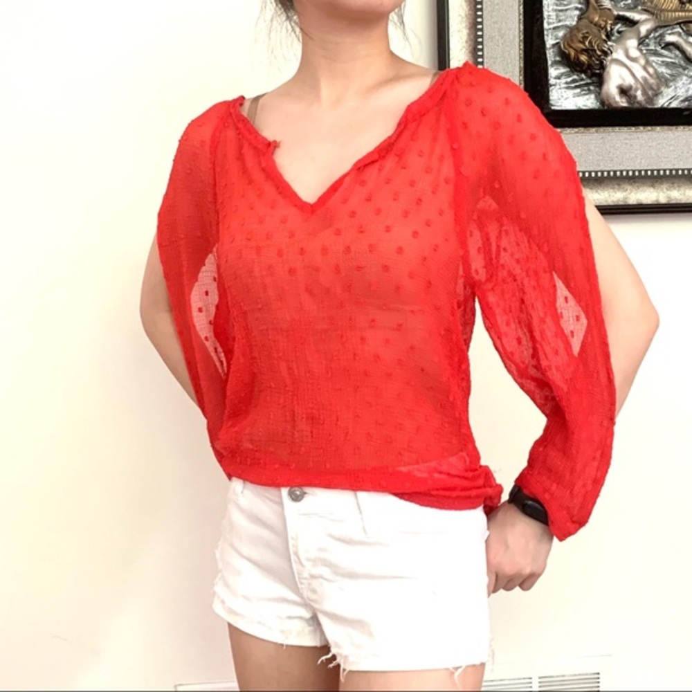 Urban Outfitters See Through Open Sleeve Tunic